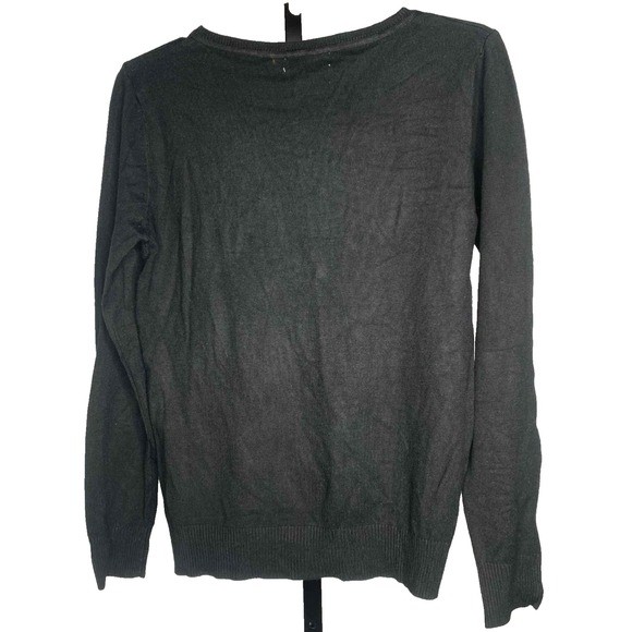 Yuna size S/M Sweater black shoe Graphic Sparkle beads Jimmy Choo for Cinderella - Picture 6 of 6